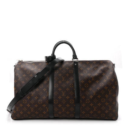 Louis Vuitton Monogram Macassar Keepall Bandouliere 55 1 of 9