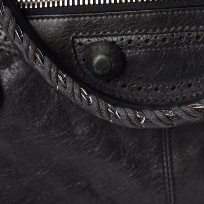 Balenciaga Agneau Giant Brogues Hardware Weekender Black 16 of 20