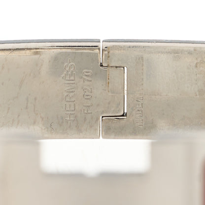 Hermes Matte Enamel Narrow Clic Clac HH Bracelet GM Rouge H 3 of 3
