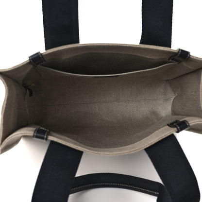Chloe Linen Calfskin Medium Woody Ribbon Tote Black Blue 5 of 9