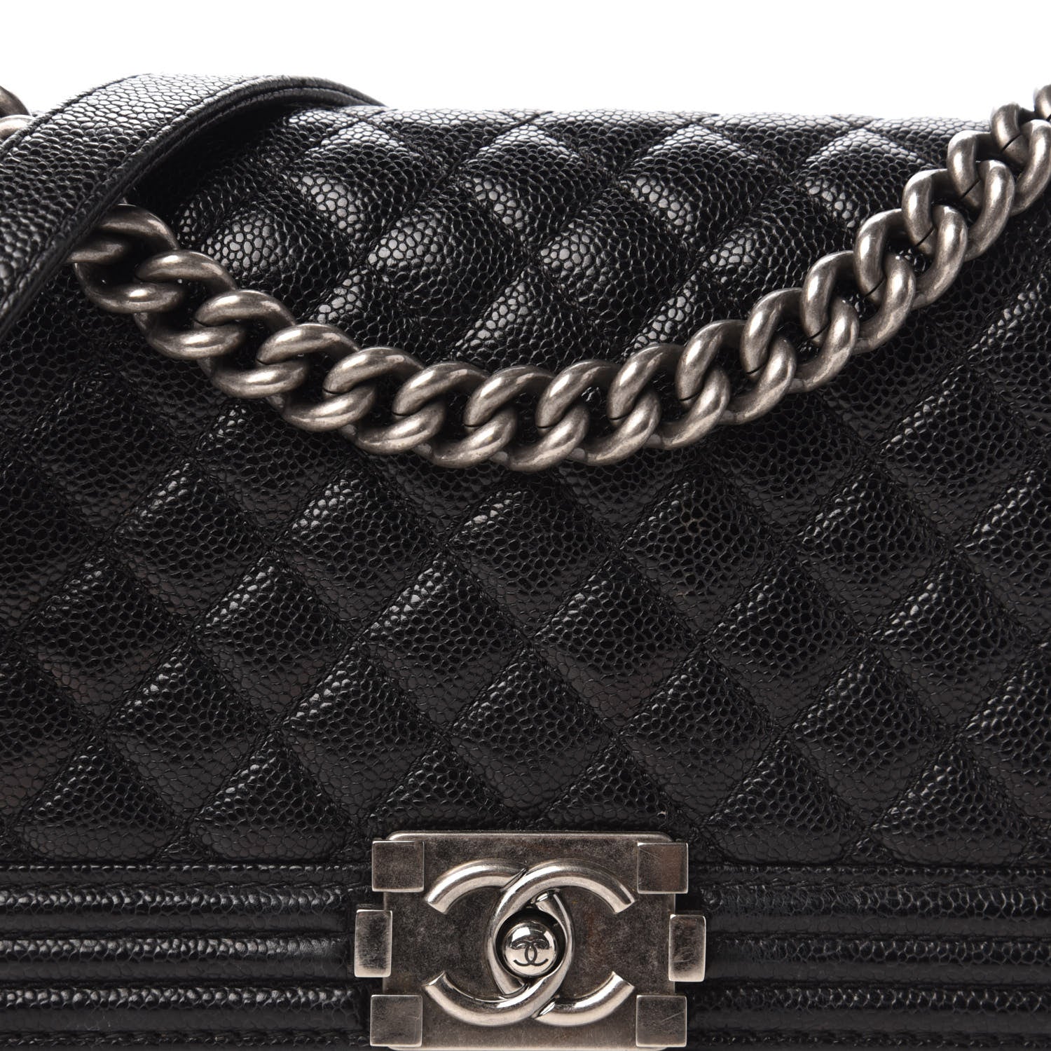 Chanel Caviar Quilted Medium Boy Flap Black 10 of 10