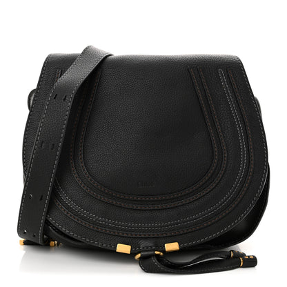 Chloe Calfskin Medium Marcie Round Crossbody Bag Black 1 of 10