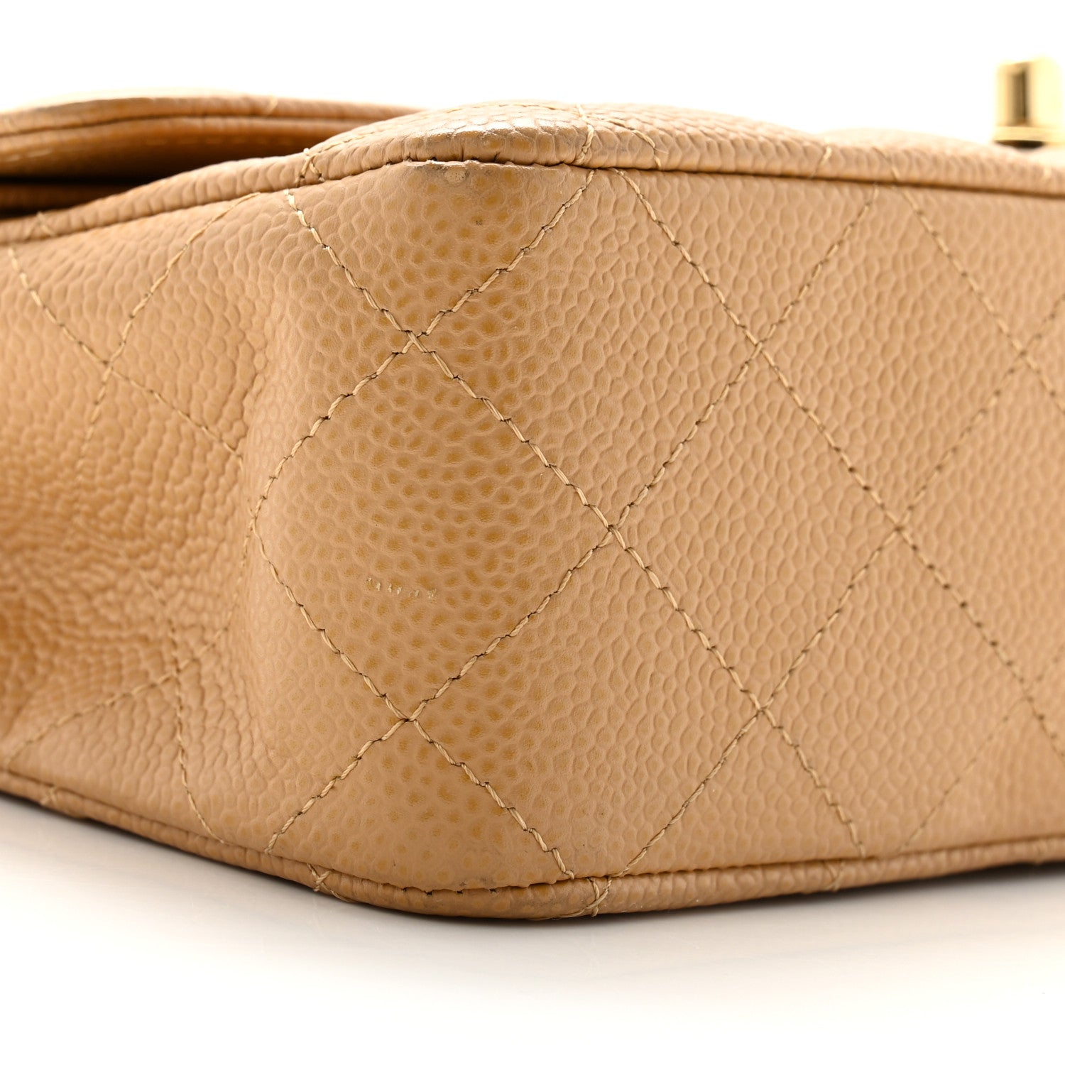 Chanel Caviar Quilted Medium Double Flap Beige 9 of 13