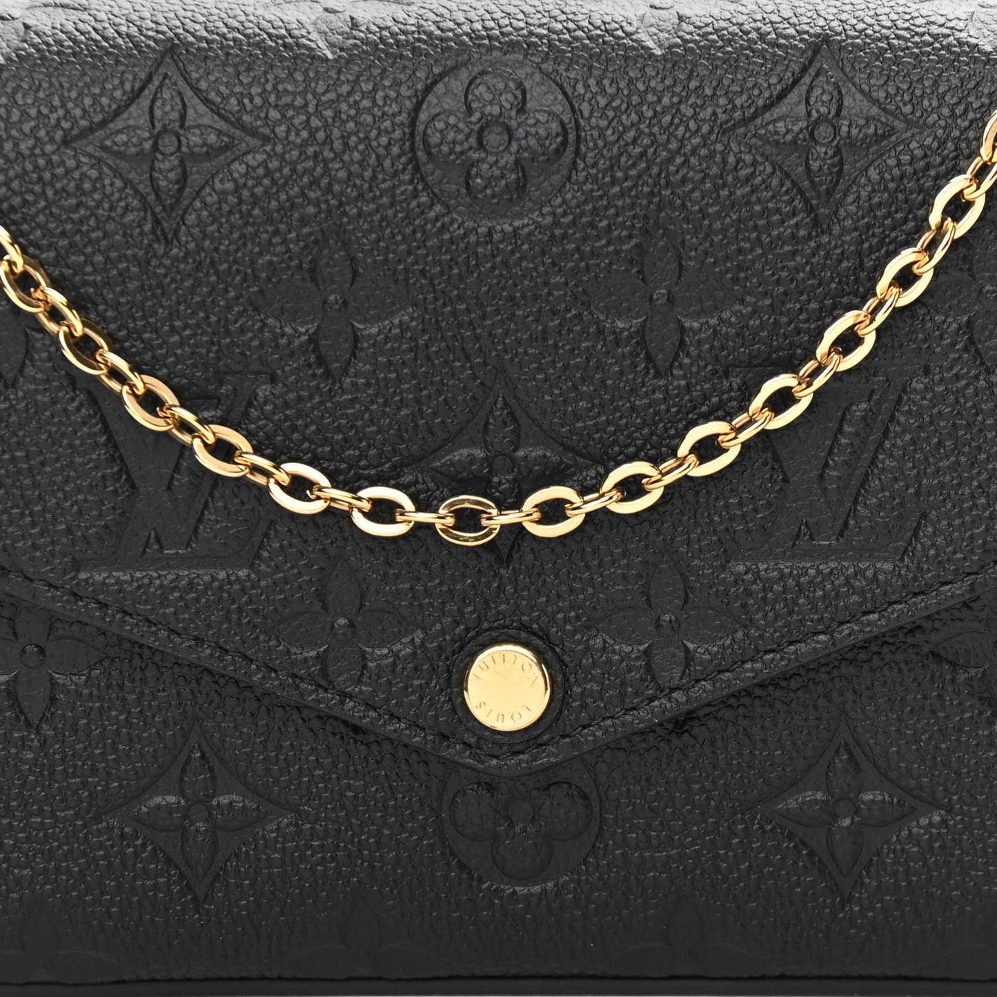 Empreinte Pochette Felicie Chain Wallet Black
