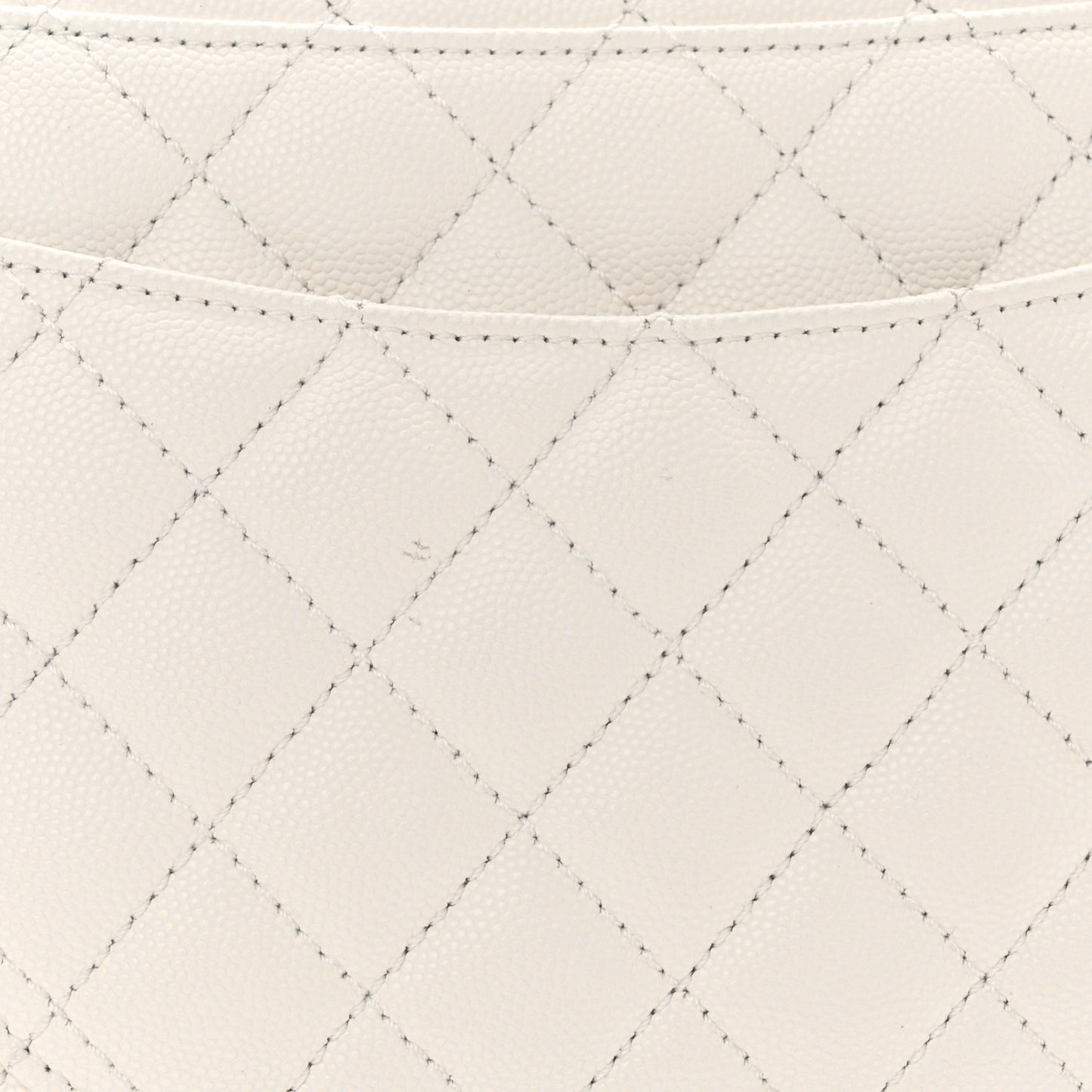 Caviar Quilted Small Chain Coco Handle Flap White