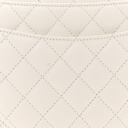 Chanel Caviar Quilted Small Chain Coco Handle Flap White 12 of 13