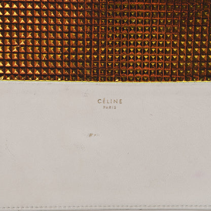 Celine Lambskin Bi-Color Solo Clutch Pouch White 6 of 10