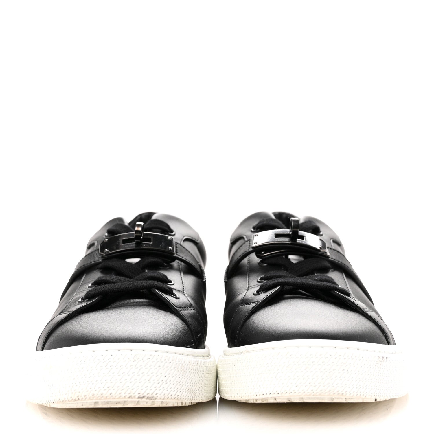 Hermes Calfskin Mens Day Sneakers 40 Black 3 of 13