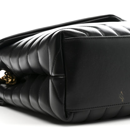 Saint Laurent Calfskin Y Quilted Monogram Medium Loulou Chain Satchel Black 11 of 12