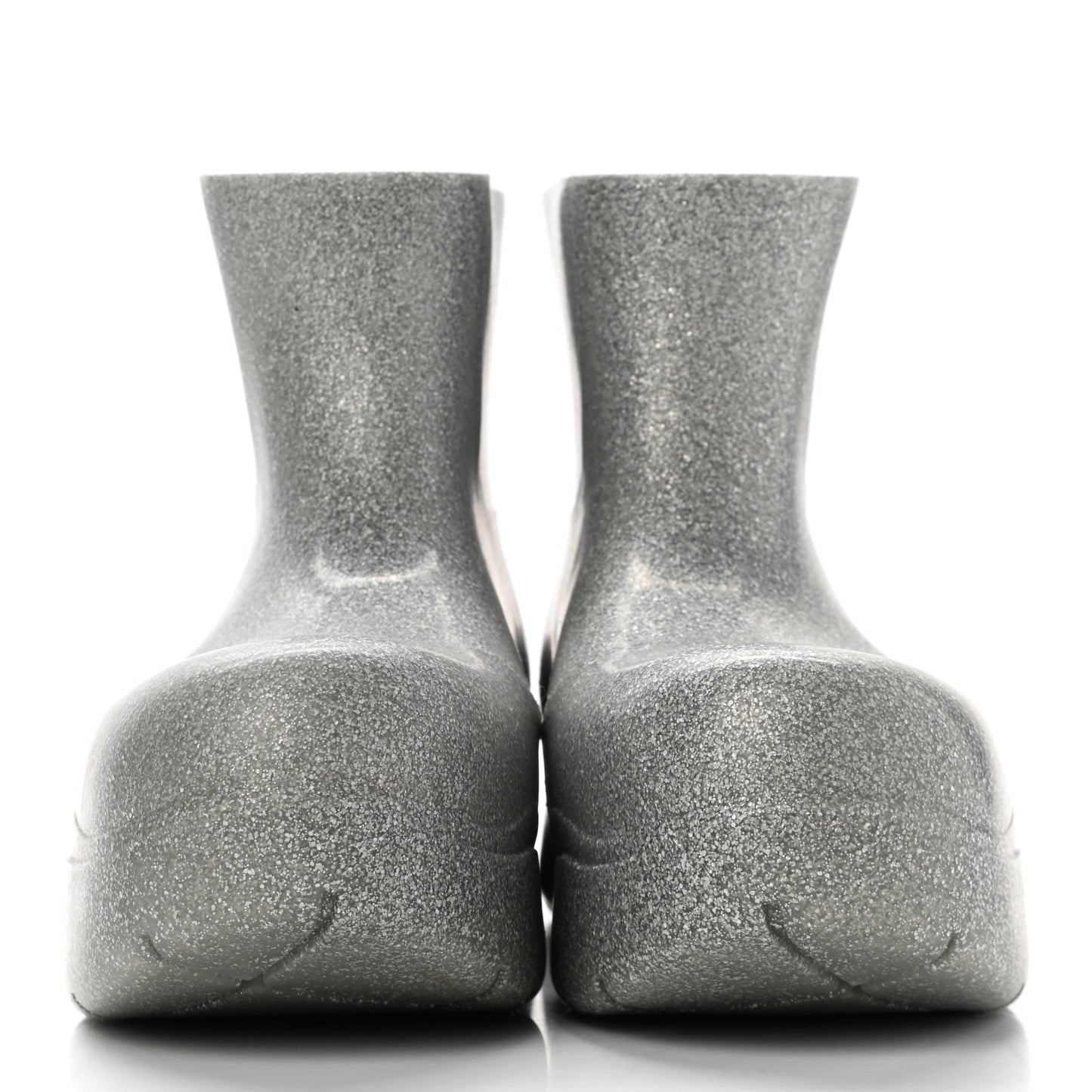 Sparkle Rubber Puddle Ankle Boots 43 Silver