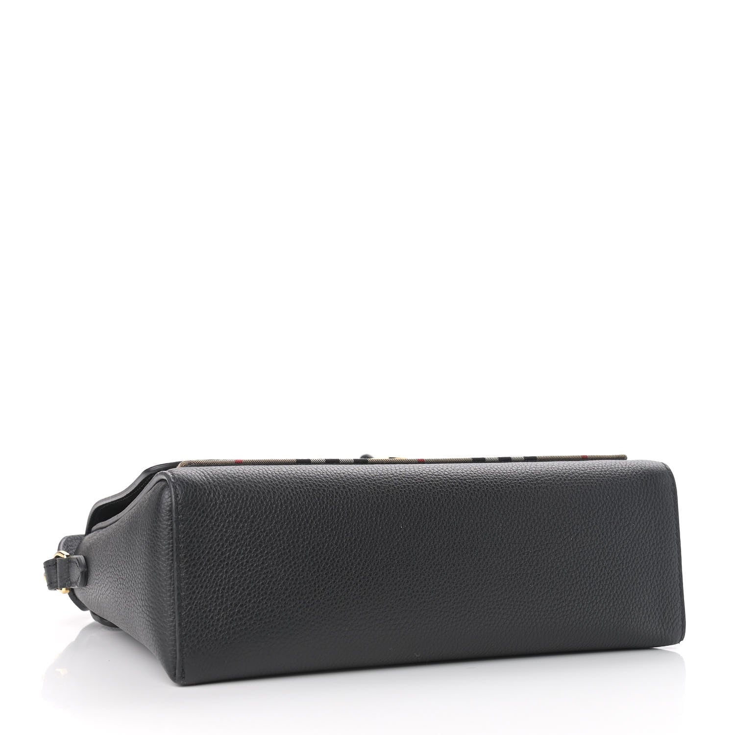 Burberry Grainy Calfskin Vintage Check Note Crossbody Bag Black 4 of 8