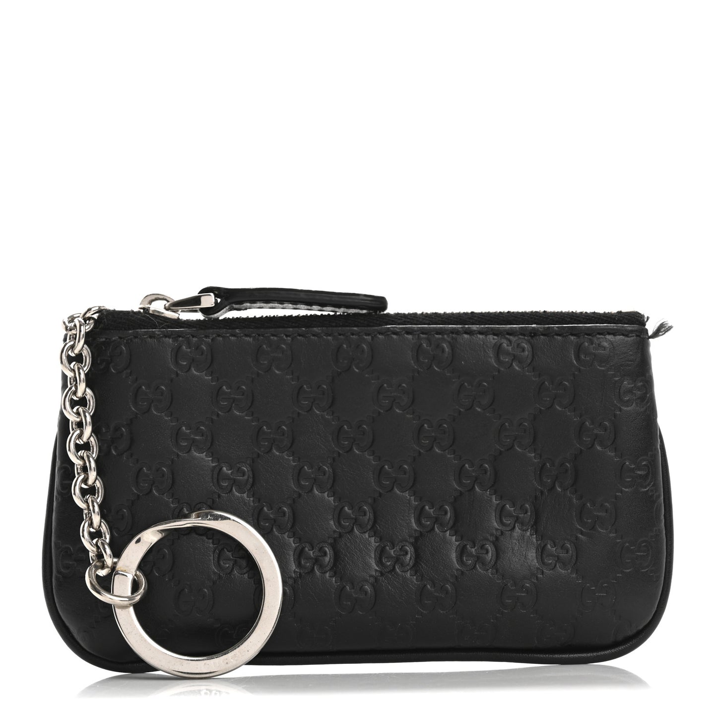Microguccissima Key Ring Coin Case Black