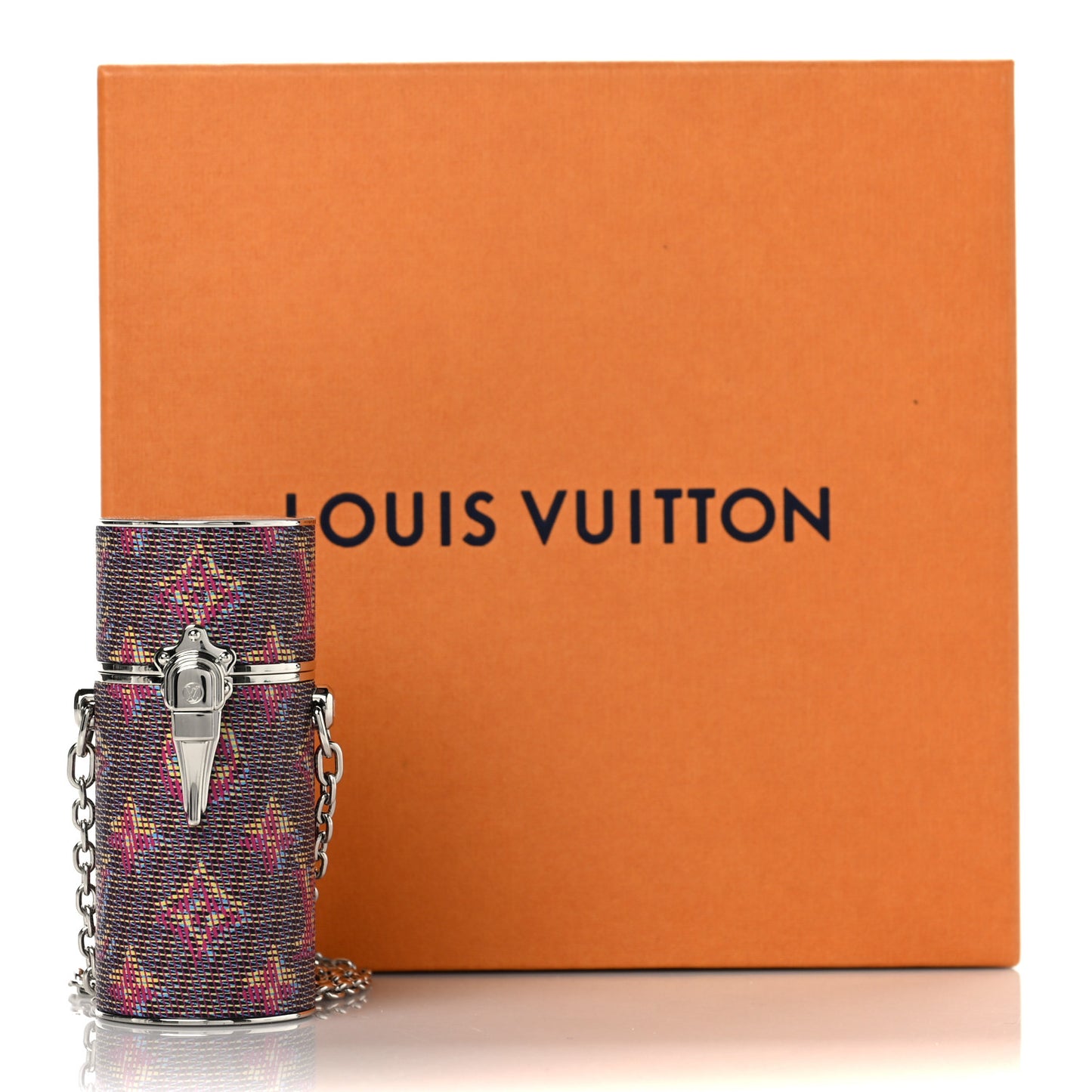Monogram LV Pop Chain Lipstick Case Rose