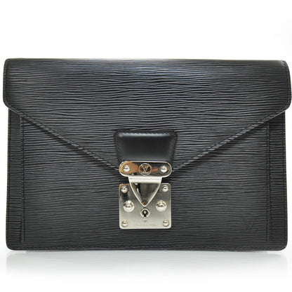 Louis Vuitton Epi Pochette Sellier Dragonne Clutch Black 1 of 9