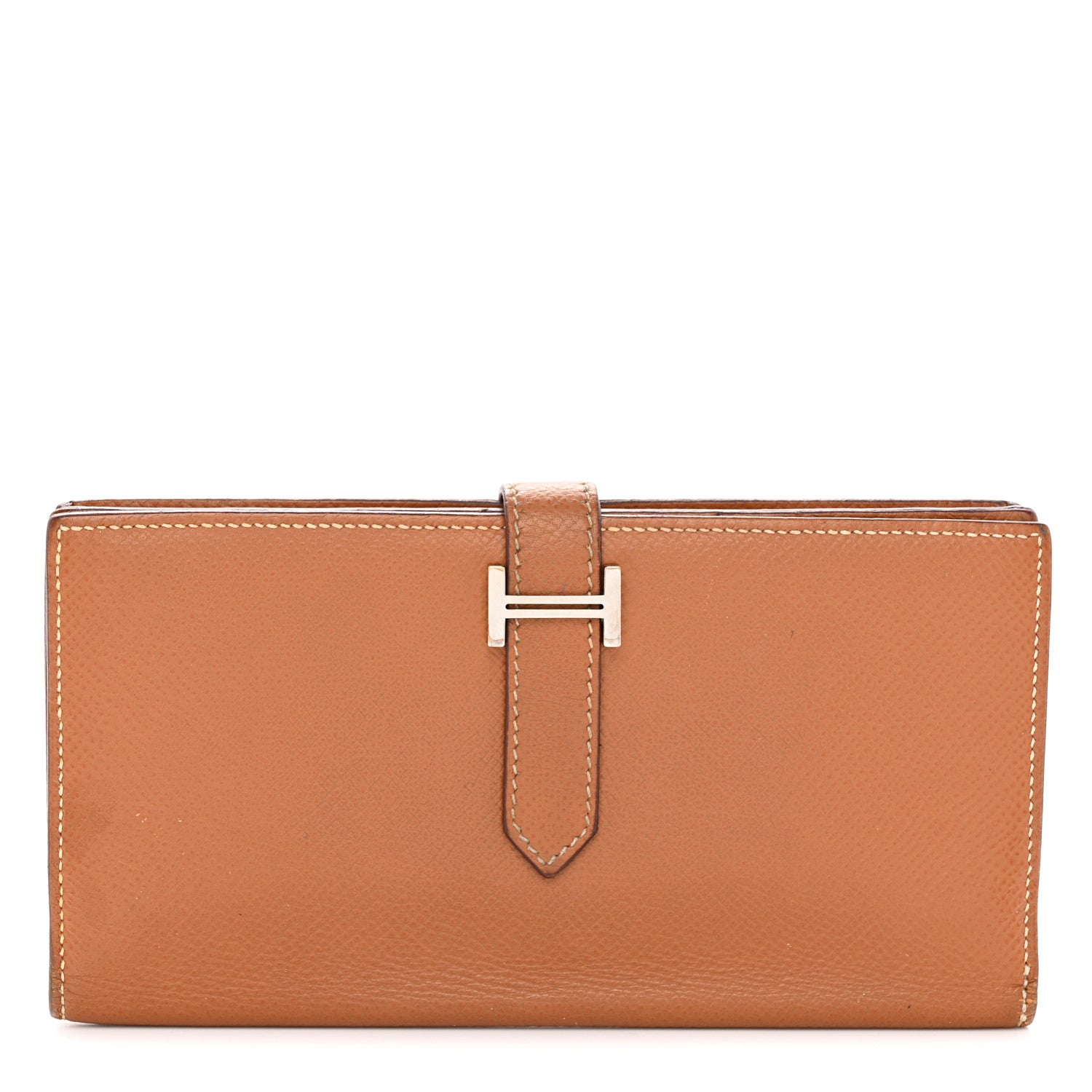 Hermes Epsom Bearn Gusset Wallet Gold 1 of 13