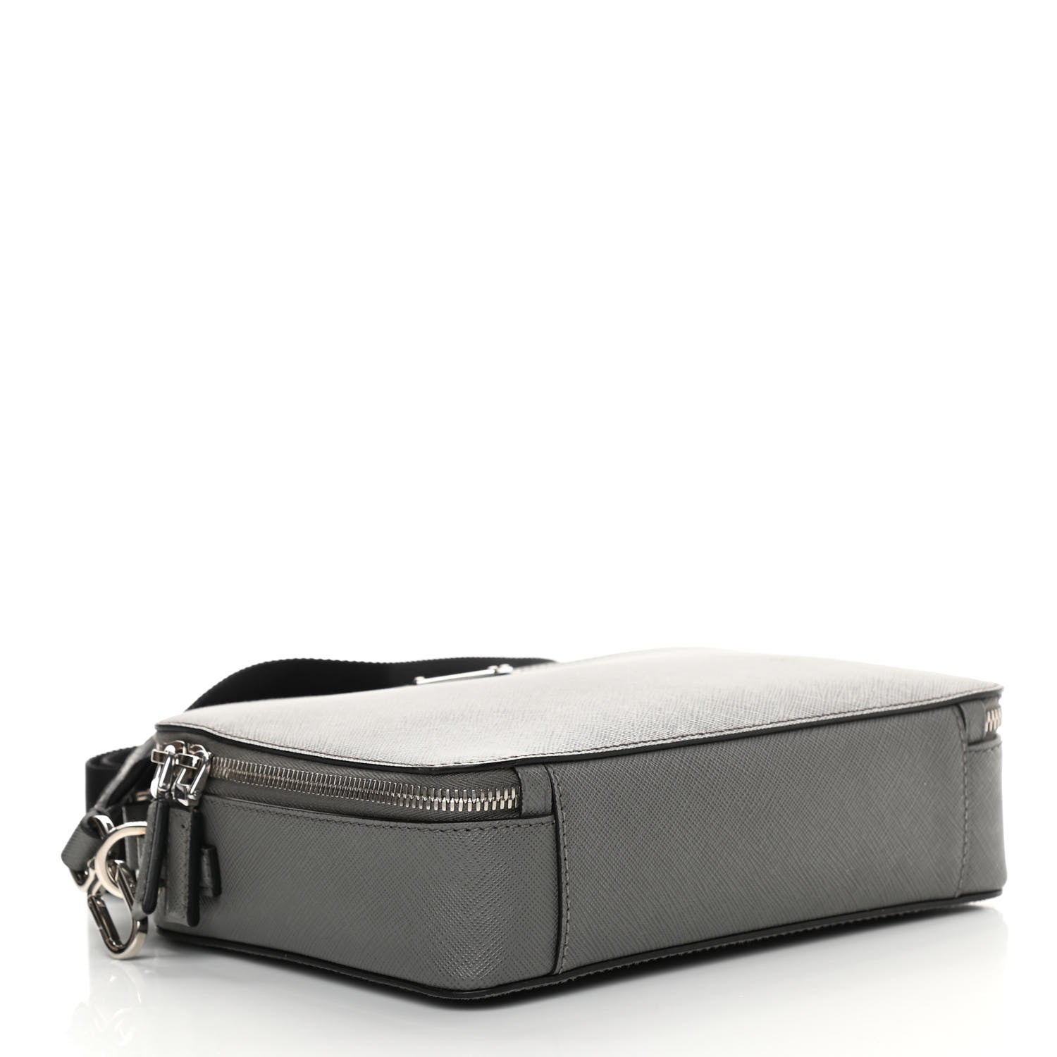 Prada Saffiano Travel Medium Brique Crossbody Bag Marmo 4 of 12