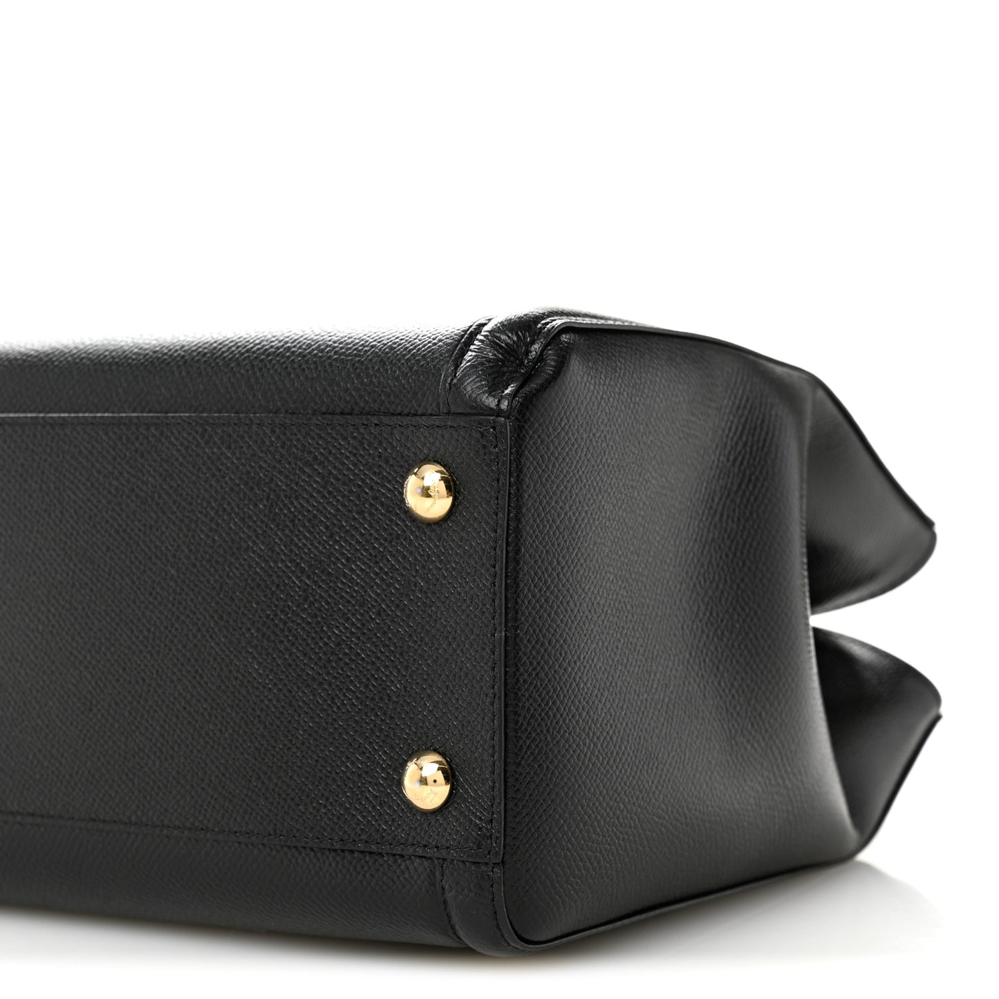 Hammered Calfskin Vara Bow Chain Tote Black