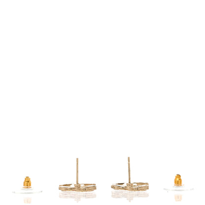 Chanel Crystal CC Earrings Gold Multicolor 3 of 5