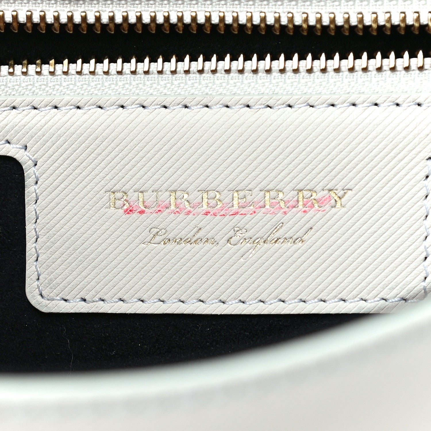 Burberry Trench Calfskin Medium DK88 Top Handle Bag Ivory Black 6 of 14