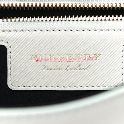 Burberry Trench Calfskin Medium DK88 Top Handle Bag Ivory Black 6 of 14