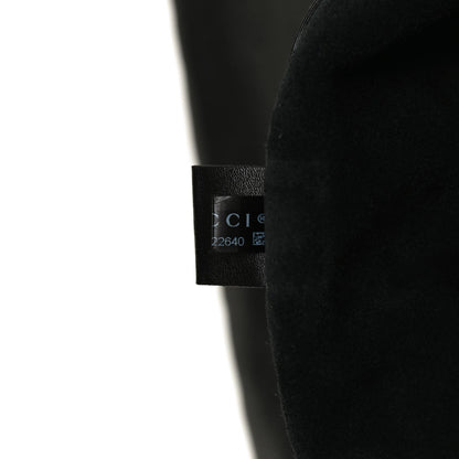 Gucci Calfskin Logo Drawstring Backpack Black 7 of 12