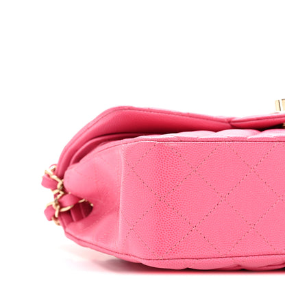 Chanel Caviar Quilted Small Double Flap Pink 9 of 10