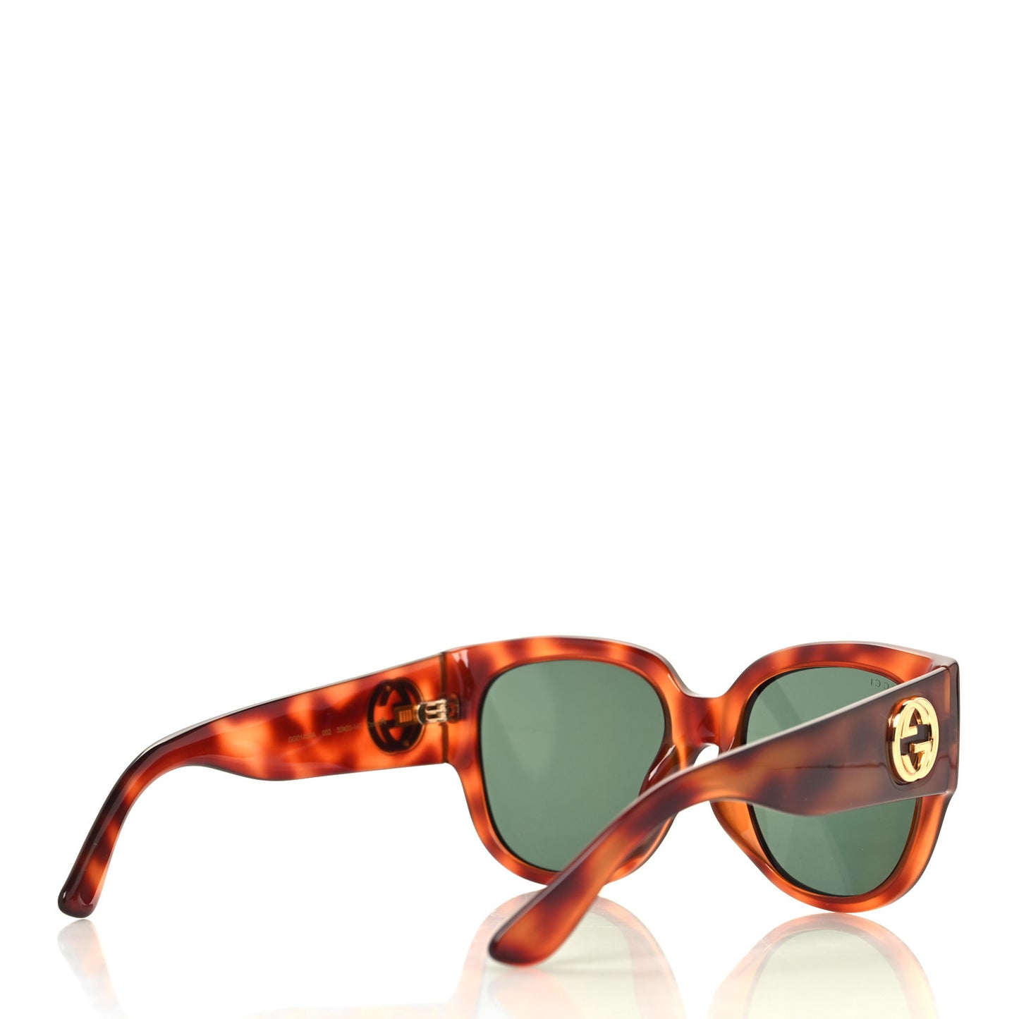 Acetate Square Frame Sunglasses GG0142SA Tortoise