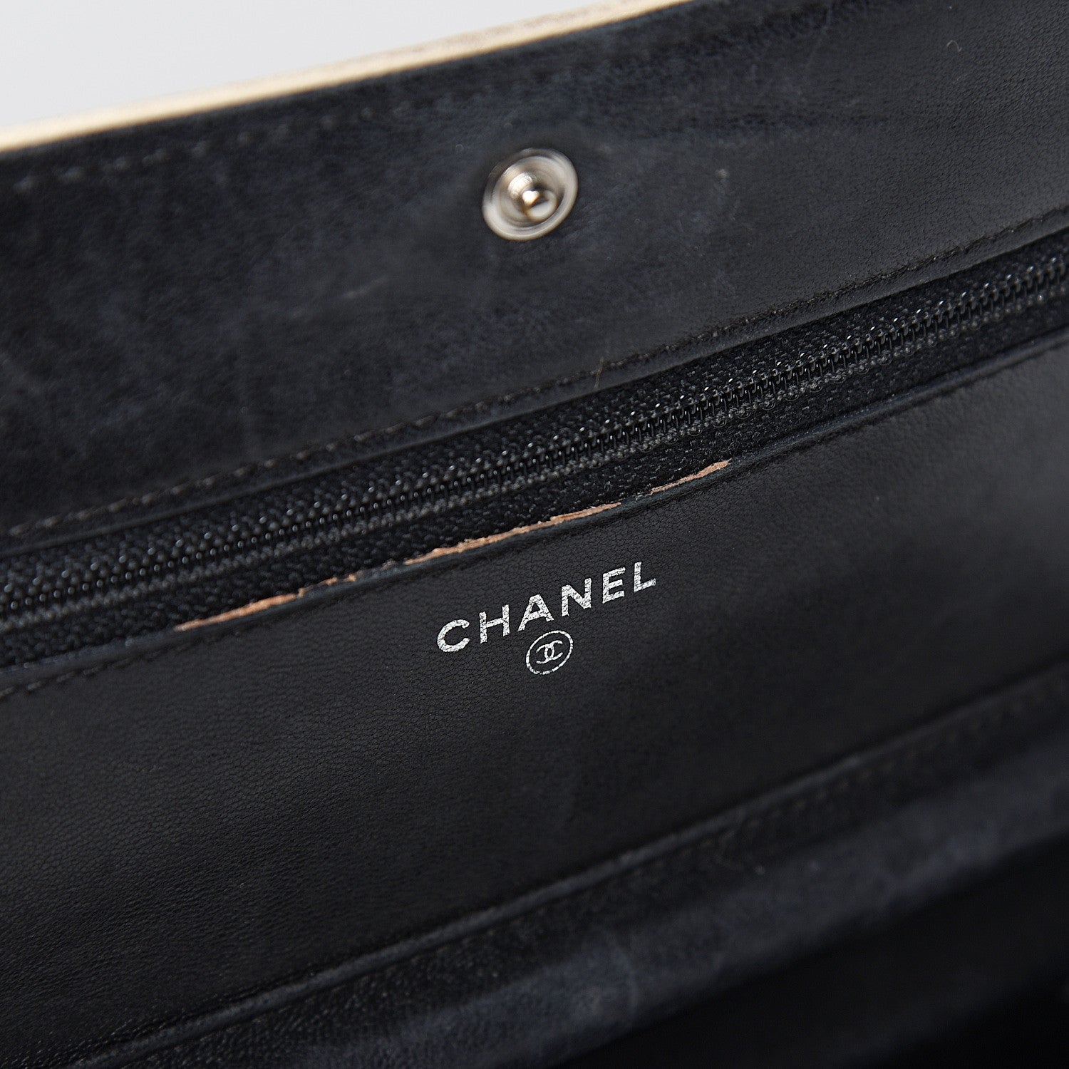 Chanel Lambskin Reissue Wallet On Chain WOC Black 9 of 13