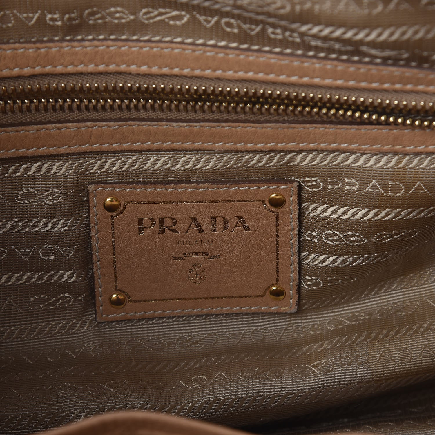 Prada Cervo Deerskin Shoulder Bag Sabbia 6 of 10