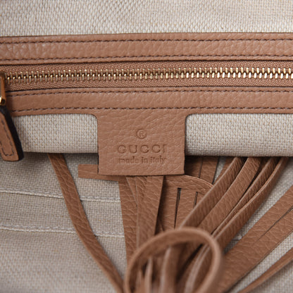 Gucci Pebbled Calfskin Medium Soho Chain Shoulder Bag Camelia 6 of 9
