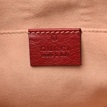 Gucci Suede Calfskin Web Small Ophidia Dome Shoulder Bag New Blue Romantic Cherry 5 of 11