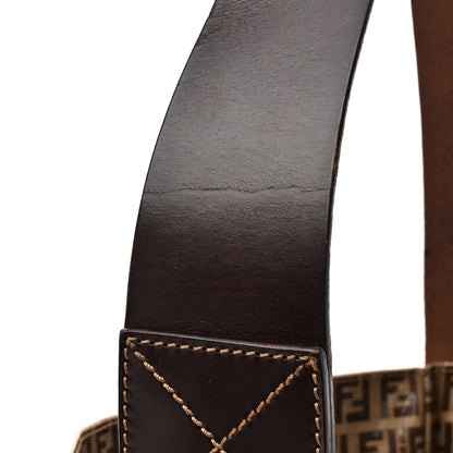 Fendi Vinyl Zucchino Shoulder Bag Tobacco 14 of 15