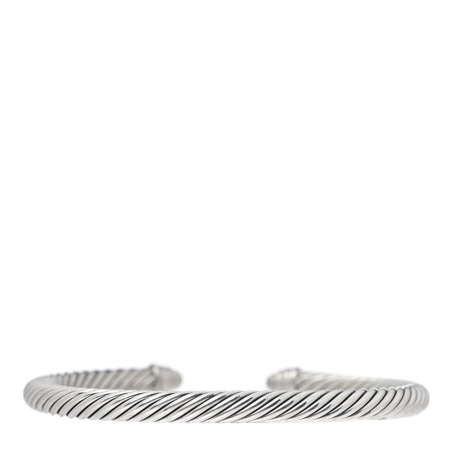 Sterling Silver Diamond 5mm Cable Classics Dome Bracelet