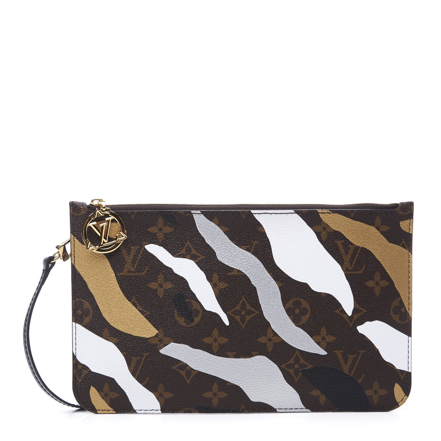 X LOL Monogram Neverfull MM GM Pochette Gold Silver