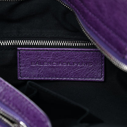 Balenciaga Agneau Giant 12 Silver Hardware Town Dark Violet 5 of 10