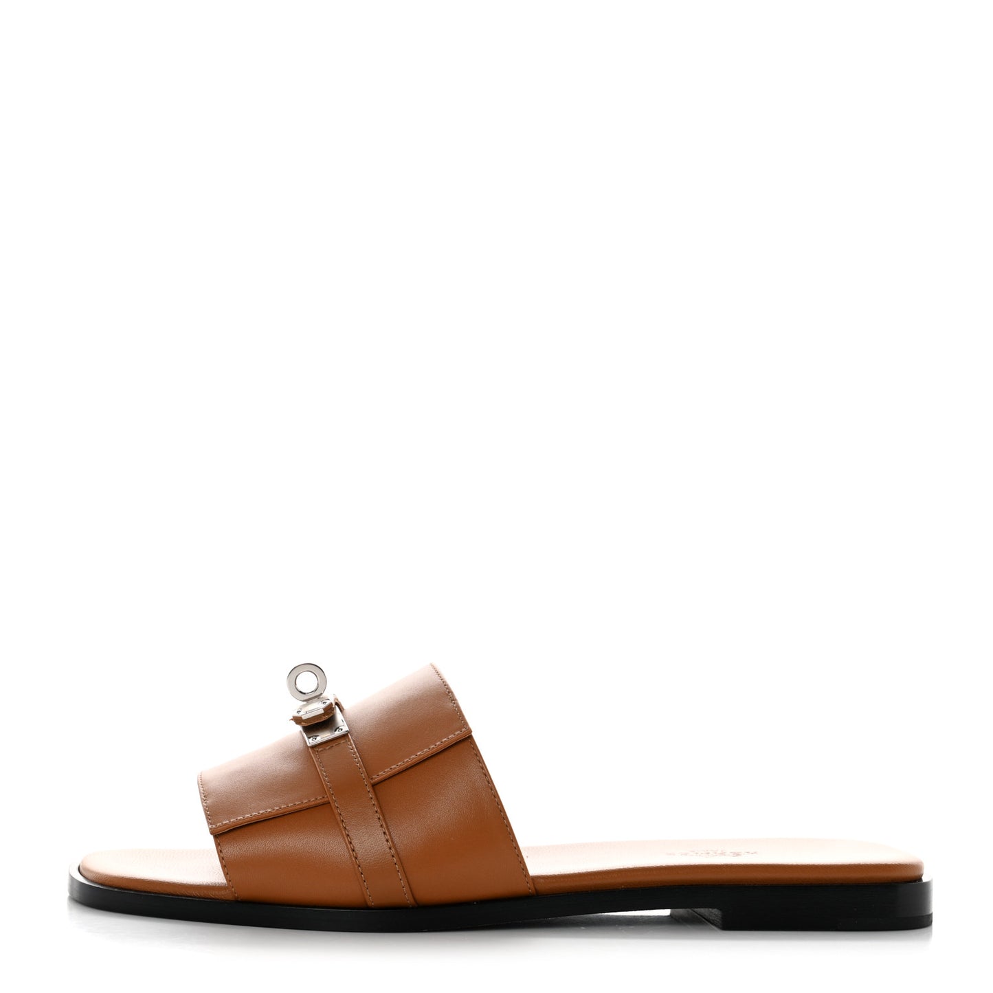 Calfskin Villa Sandals 39 Natural
