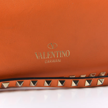 Valentino Garavani Vitello Medium Rockstud Tote Orange Fluo 10 of 10