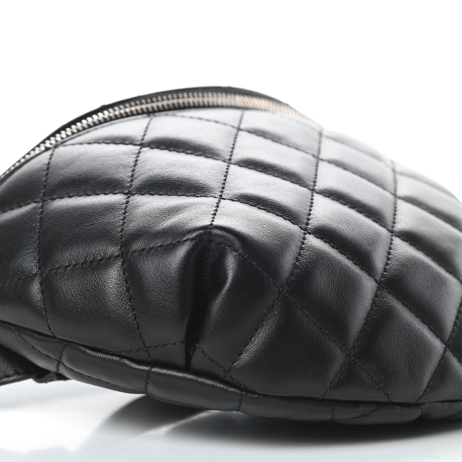 Chanel Lambskin Quilted Waist Belt Bag Black 10 of 11