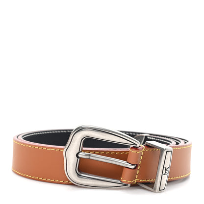 Louis Vuitton LV Dust 25mm Belt 90 36 Cognac Brown 1 of 5