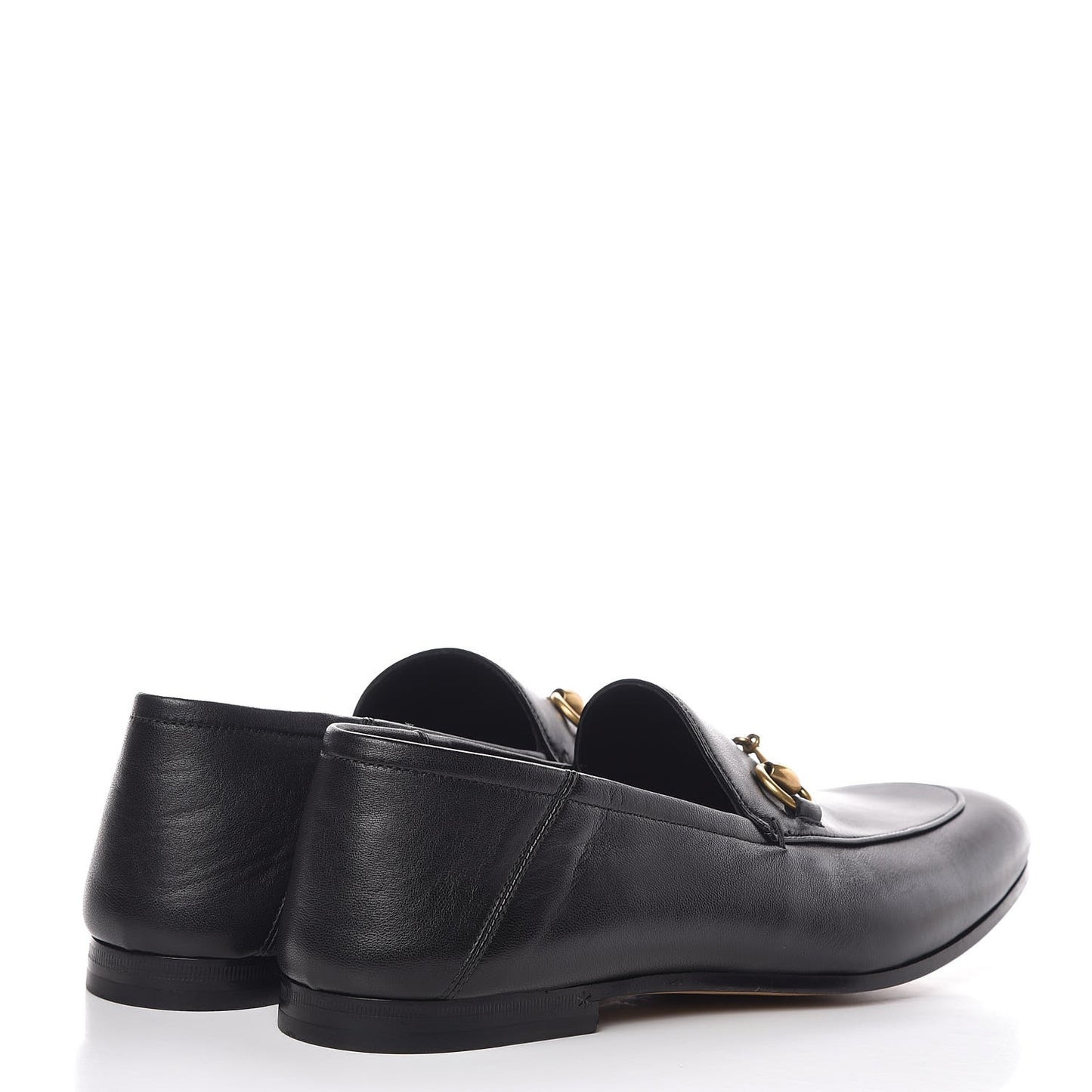 Lambskin Mens Brixton Horsebit Loafers 7.5 Black