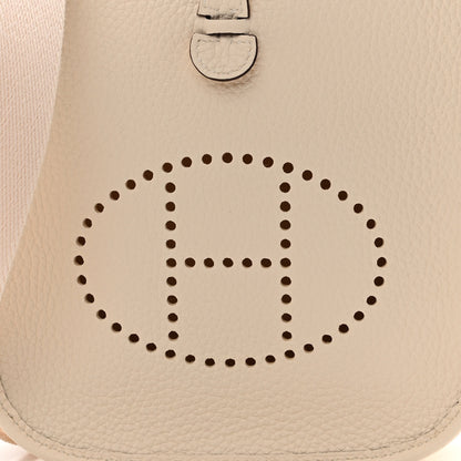 Hermes Taurillon Clemence Amazone Evelyne TPM Nata Craie 7 of 10