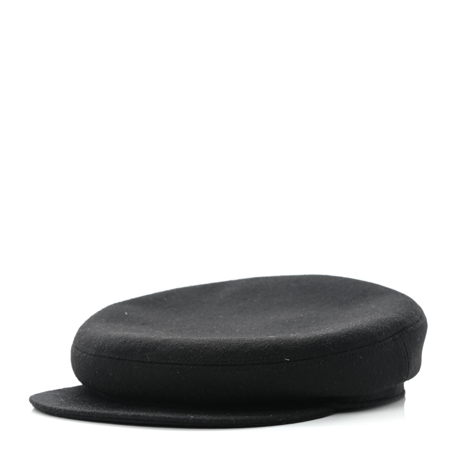 Hermes Cashmere Womens Deauville Cap 58 Black 1 of 9