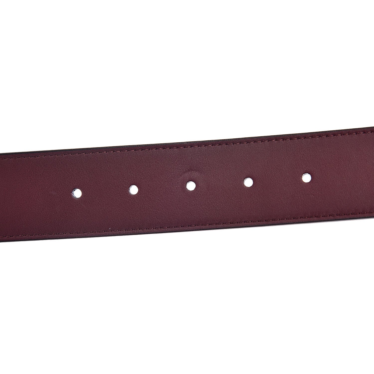 Gucci Moon Calfskin Nickel Double G 40mm Belt 105 42 Strong Red 5 of 6