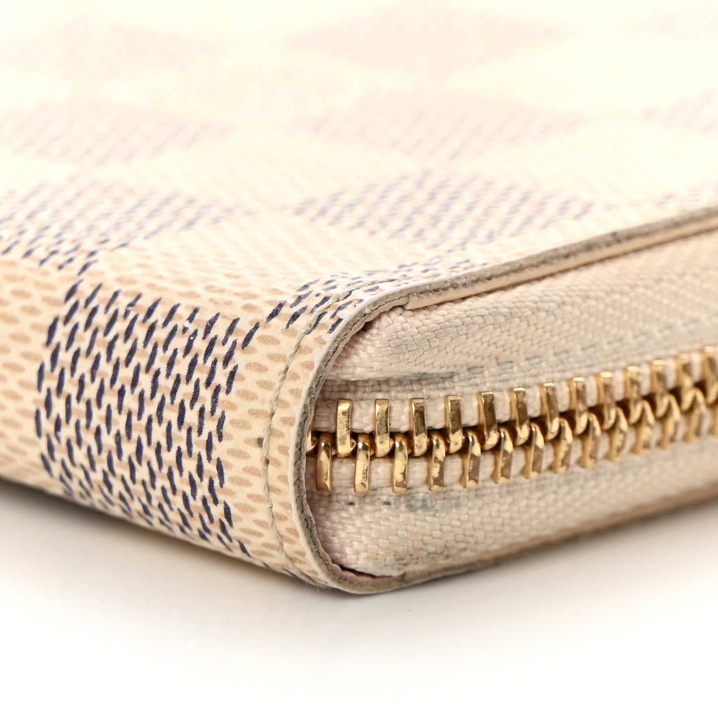 Damier Azur Clemence Wallet Rose Ballerine