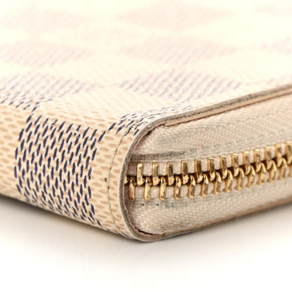 Louis Vuitton Damier Azur Clemence Wallet Rose Ballerine 10 of 11