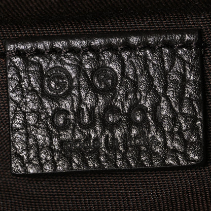 Gucci Monogram Dollar Calfskin Waist Pouch Beige Ebony Testa di Moro Marrone Scuro 6 of 10