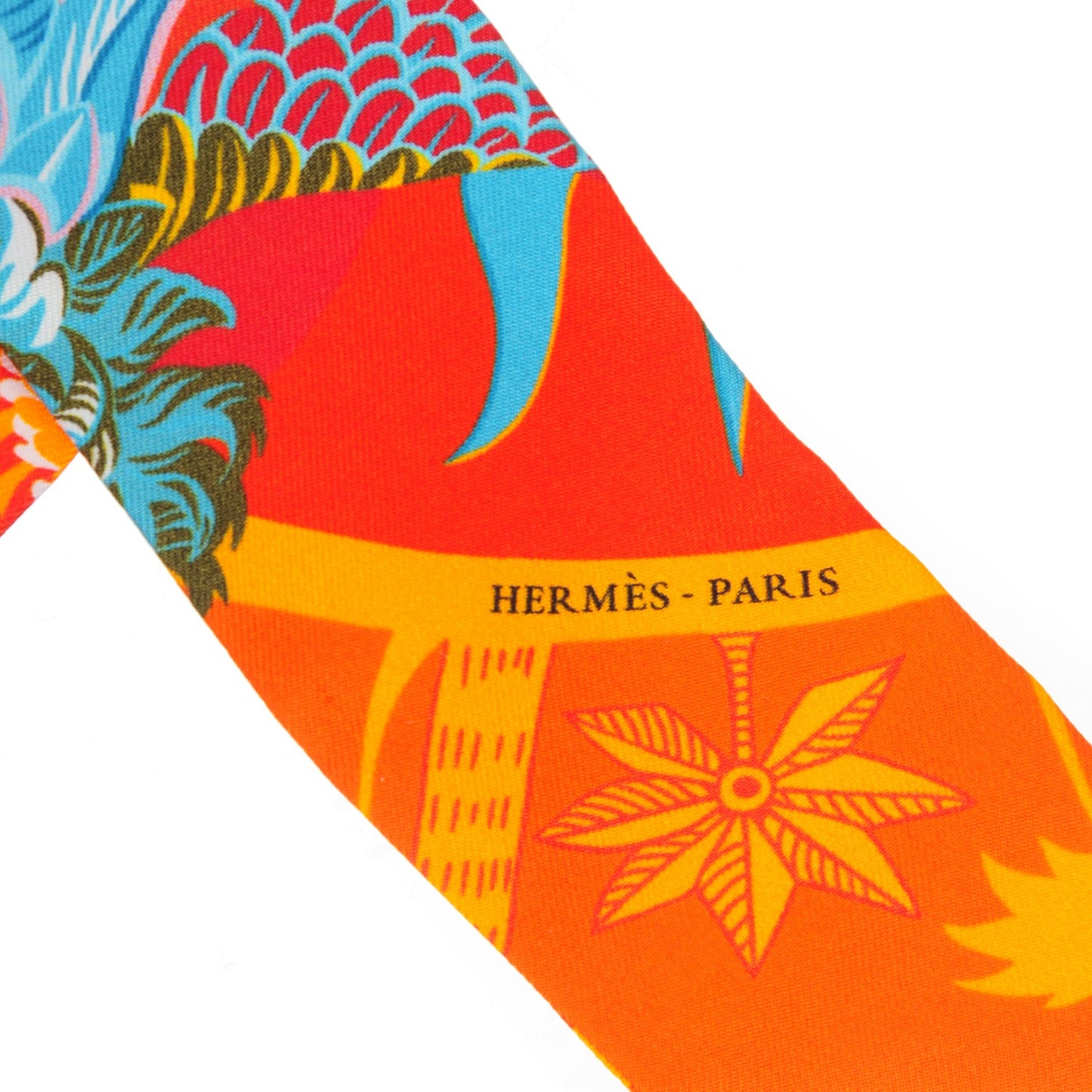 Silk Mythiques Phoenix Coloriages Twilly Blanc Orange Bleu