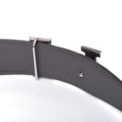 Hermes Box Togo 32mm H Belt 80 Black Etain 5 of 7