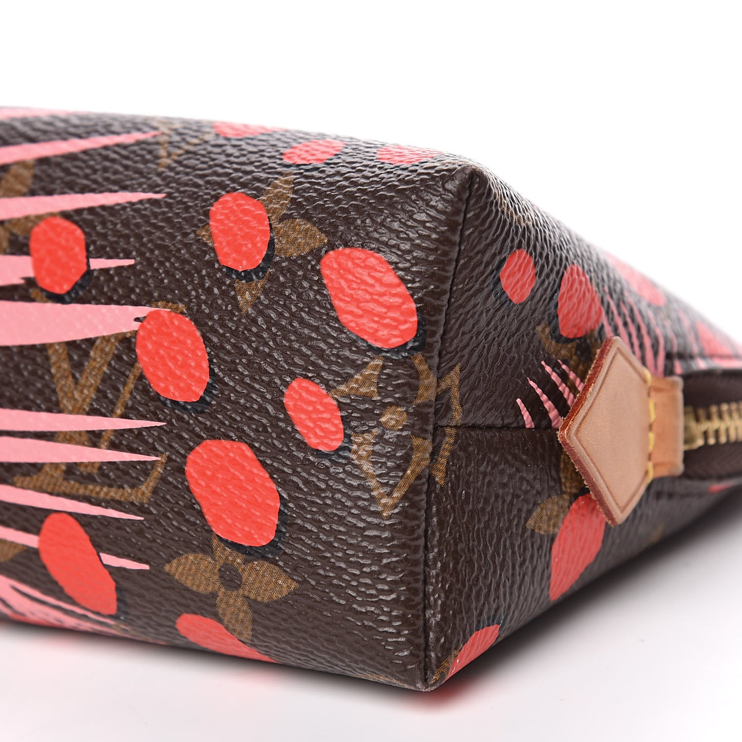 Monogram Jungle Dots Cosmetic Pouch Sugar Pink Poppy