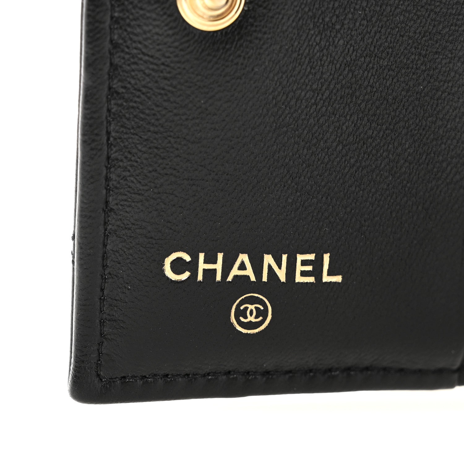 Chanel Lambskin Quilted CC Compact Bifold Wallet Black 6 of 8